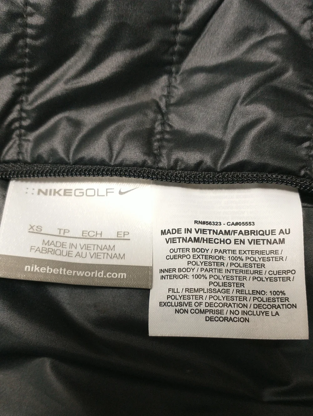 LIKE NEW Nike Reversible Ombre Insulated Golf Vest, Pink, White, Black, Size XS